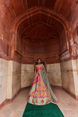 Banarsi Chanderi Lehenga