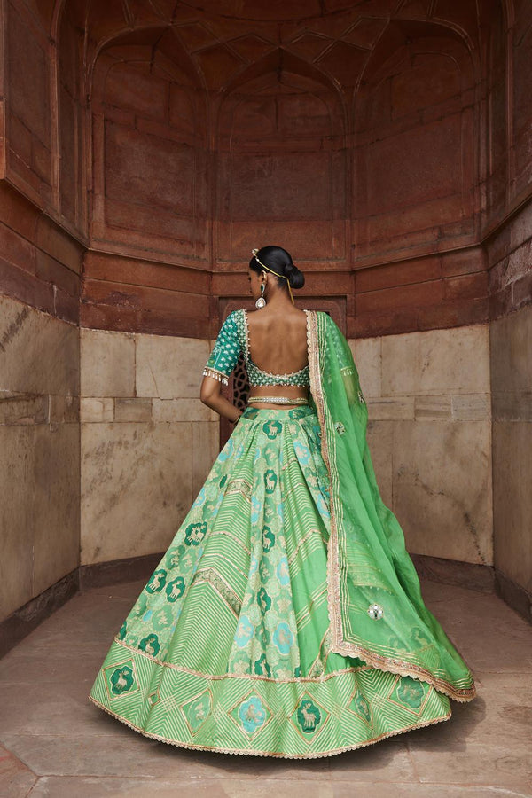 Banarsi Chanderi Lehenga