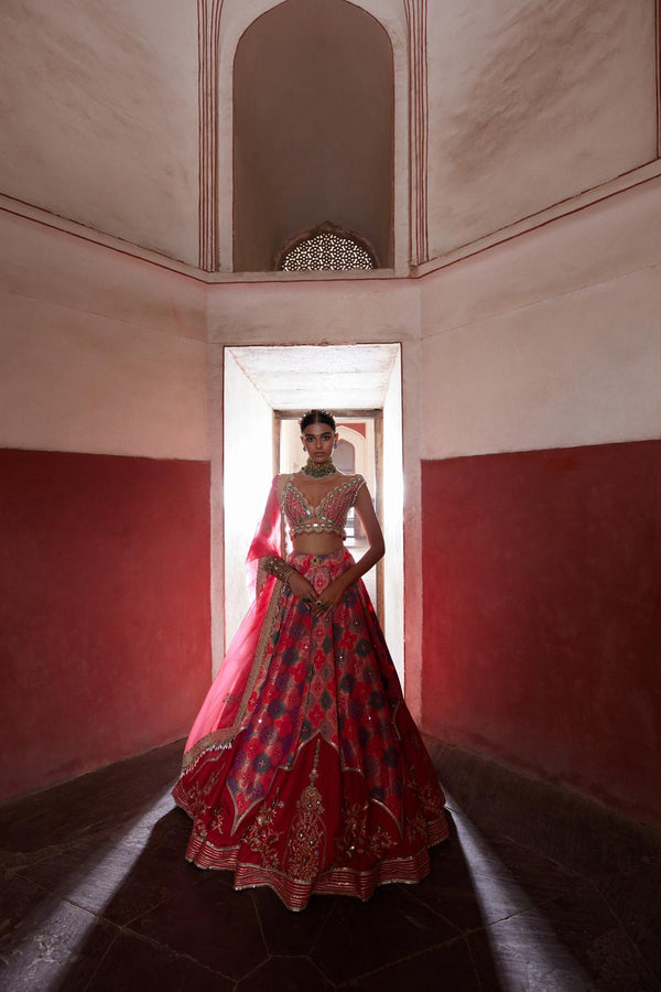 Banarsi Chanderi Lehenga