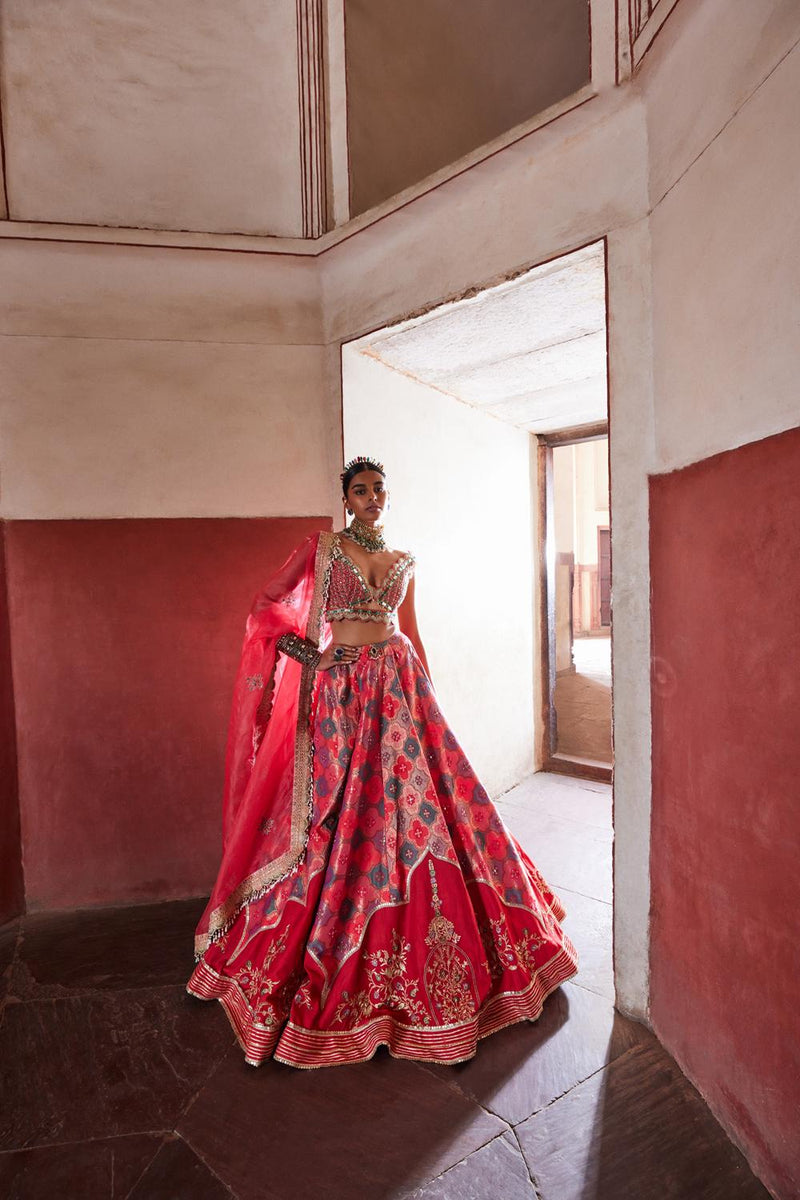 Banarsi Chanderi Lehenga