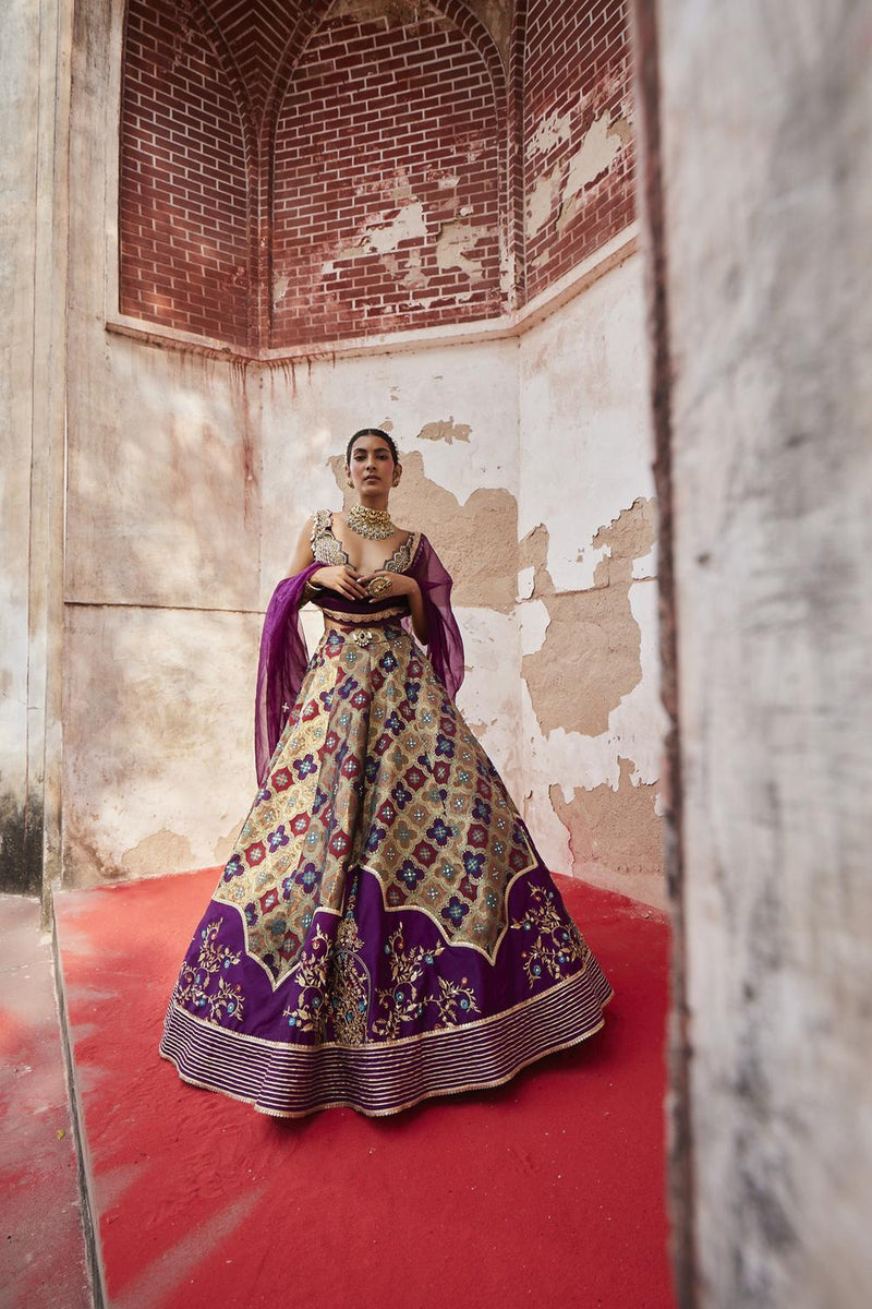 Banarsi Chanderi Lehenga