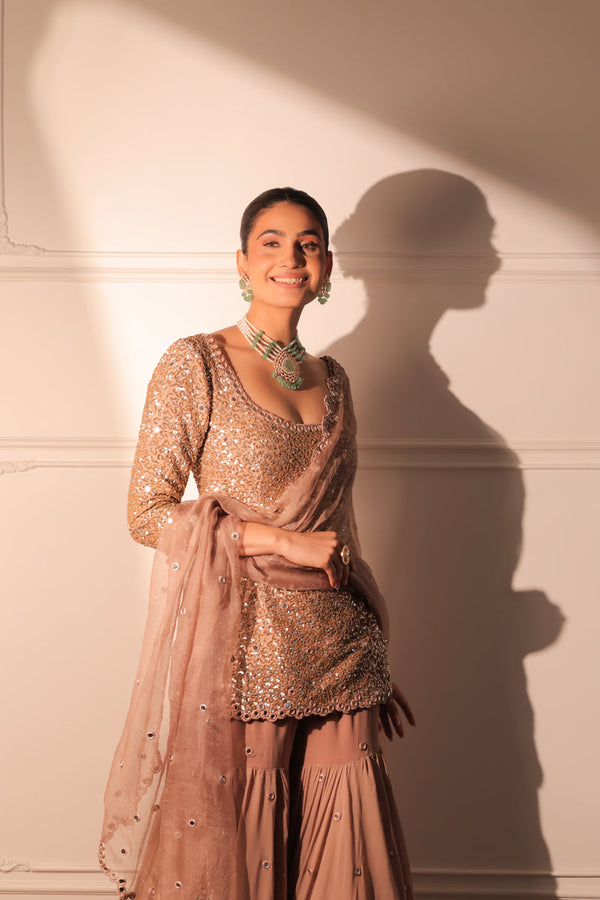 Salma Sitara Kurta And Garara With Dupatta