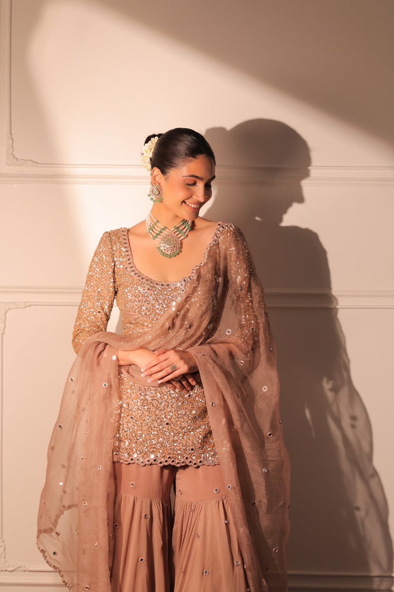 Salma Sitara Kurta And Garara With Dupatta