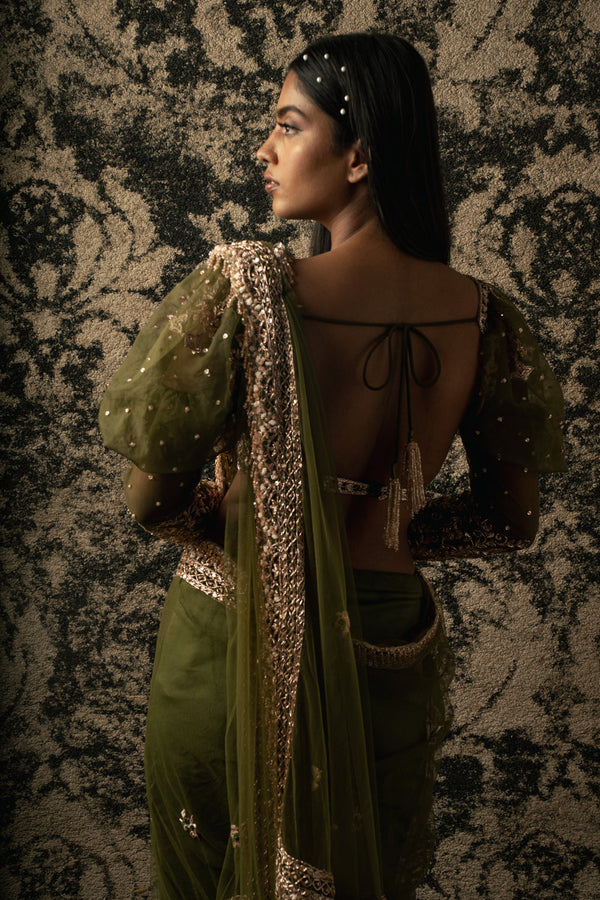 Olive Saree