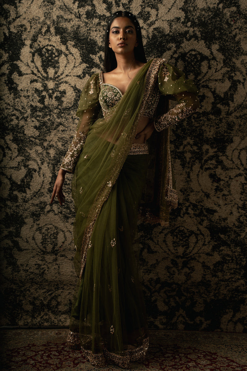 Olive Saree