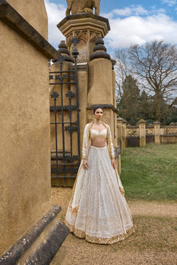 Ivory & Gold Lehenga Set