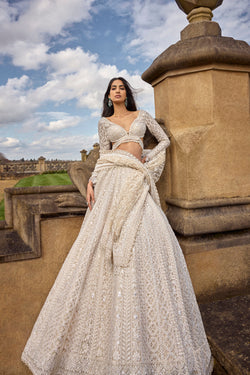 Ivory Pearl Lehenga Set