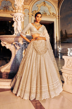 Ivory Pearl Lehenga Set