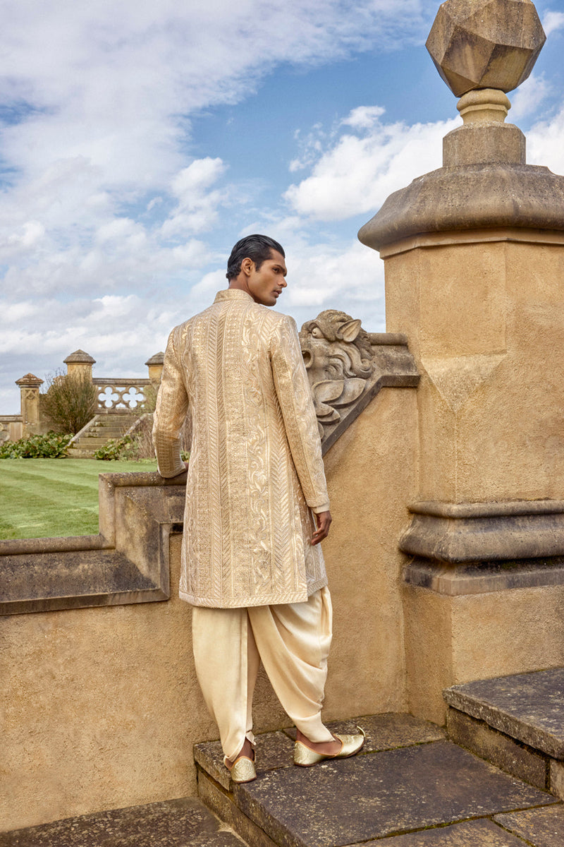 Rose Gold Sherwani Set