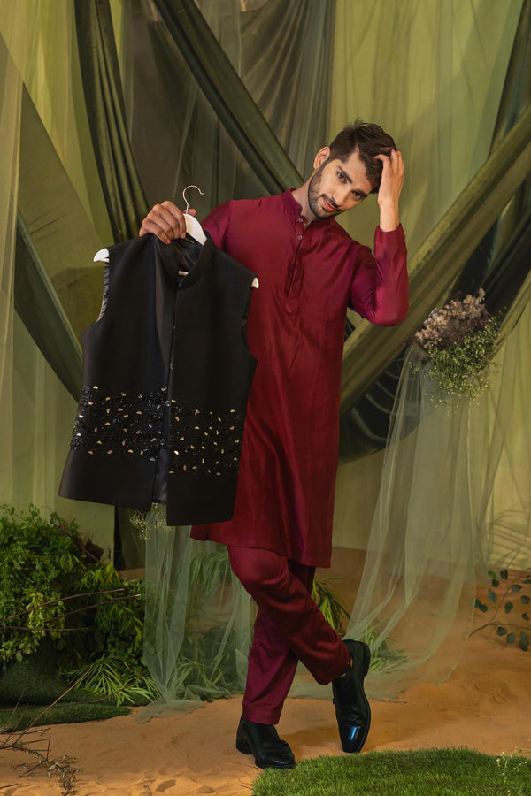 Cherry Long Kurta Set