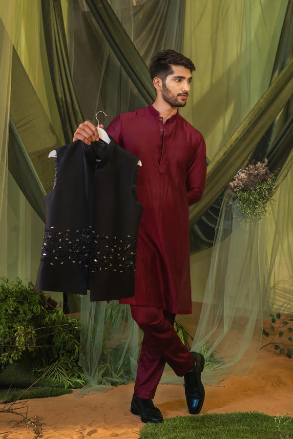 Cherry Long Kurta Set