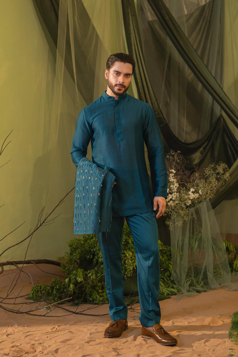 Cobalt Short Kurta Set