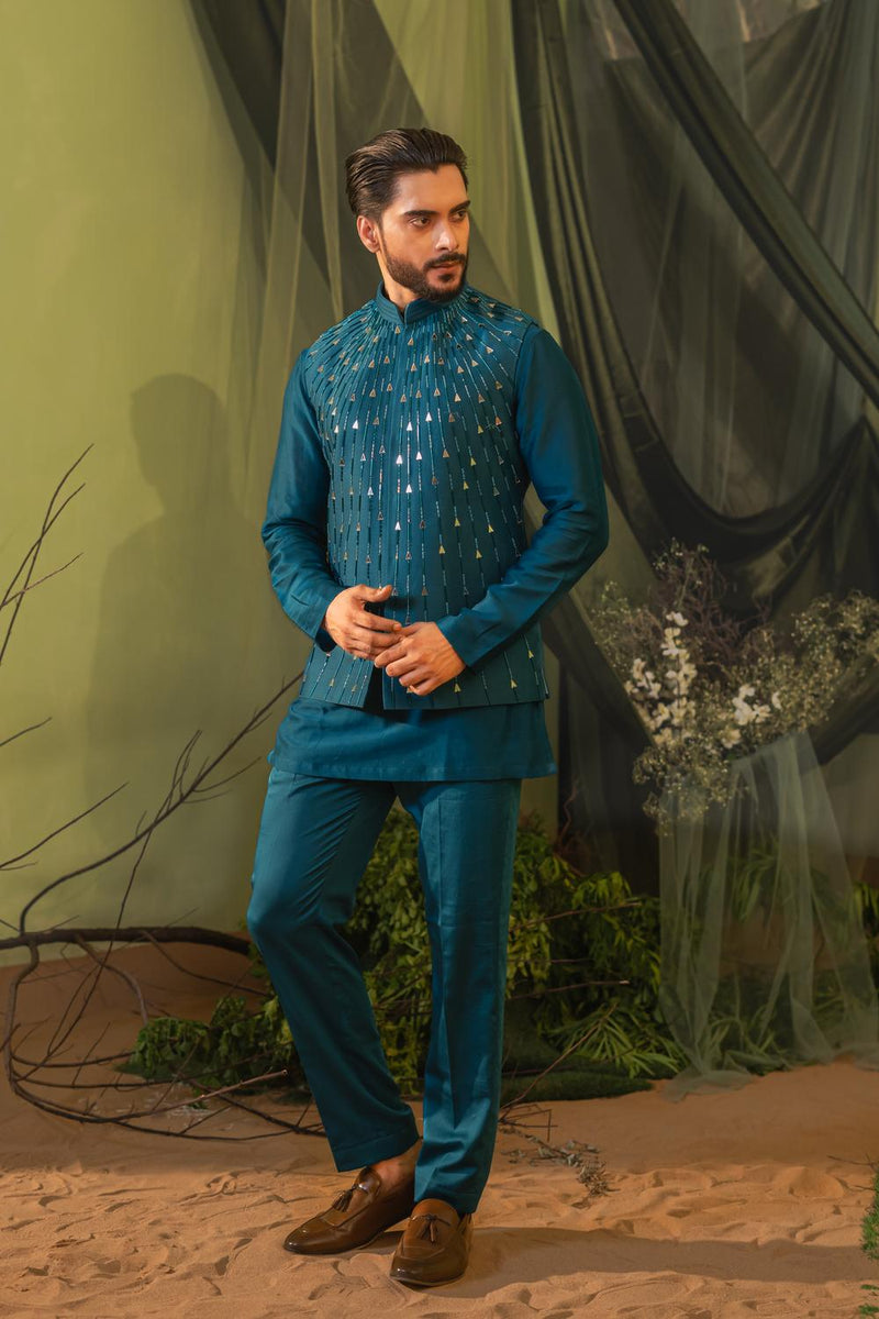 Cobalt Short Kurta Set