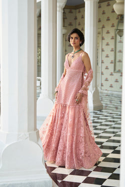 Pink Dori Sharara Set