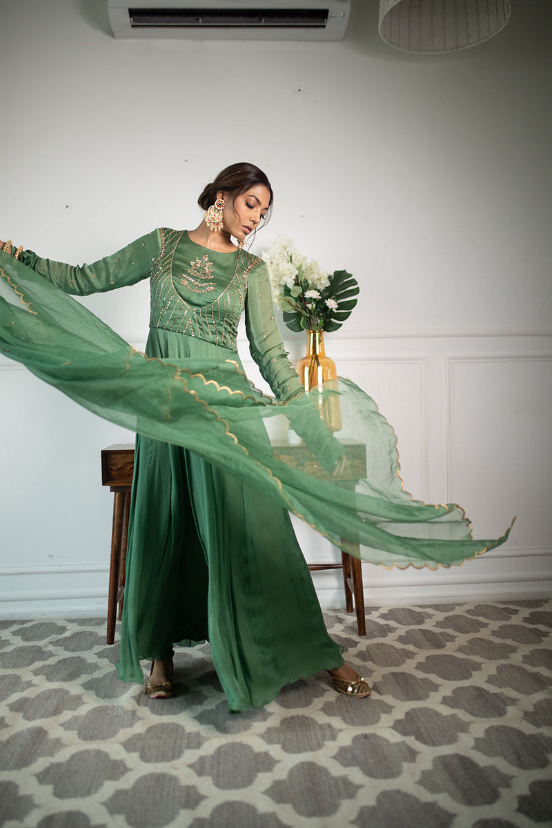 Fresh Green Anarkali