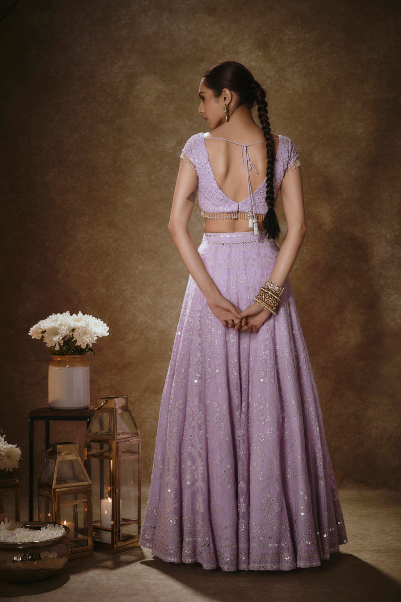 Lilac Lehenga Set