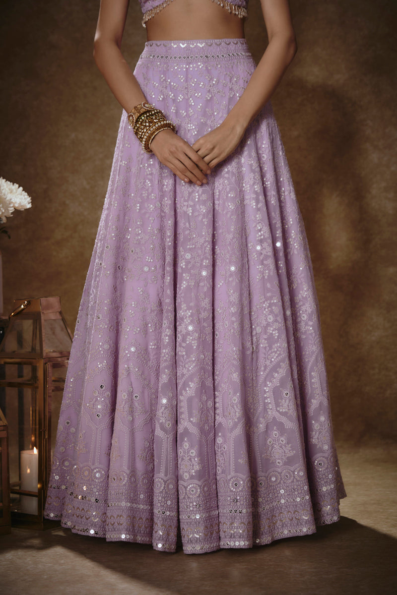 Lilac Lehenga Set