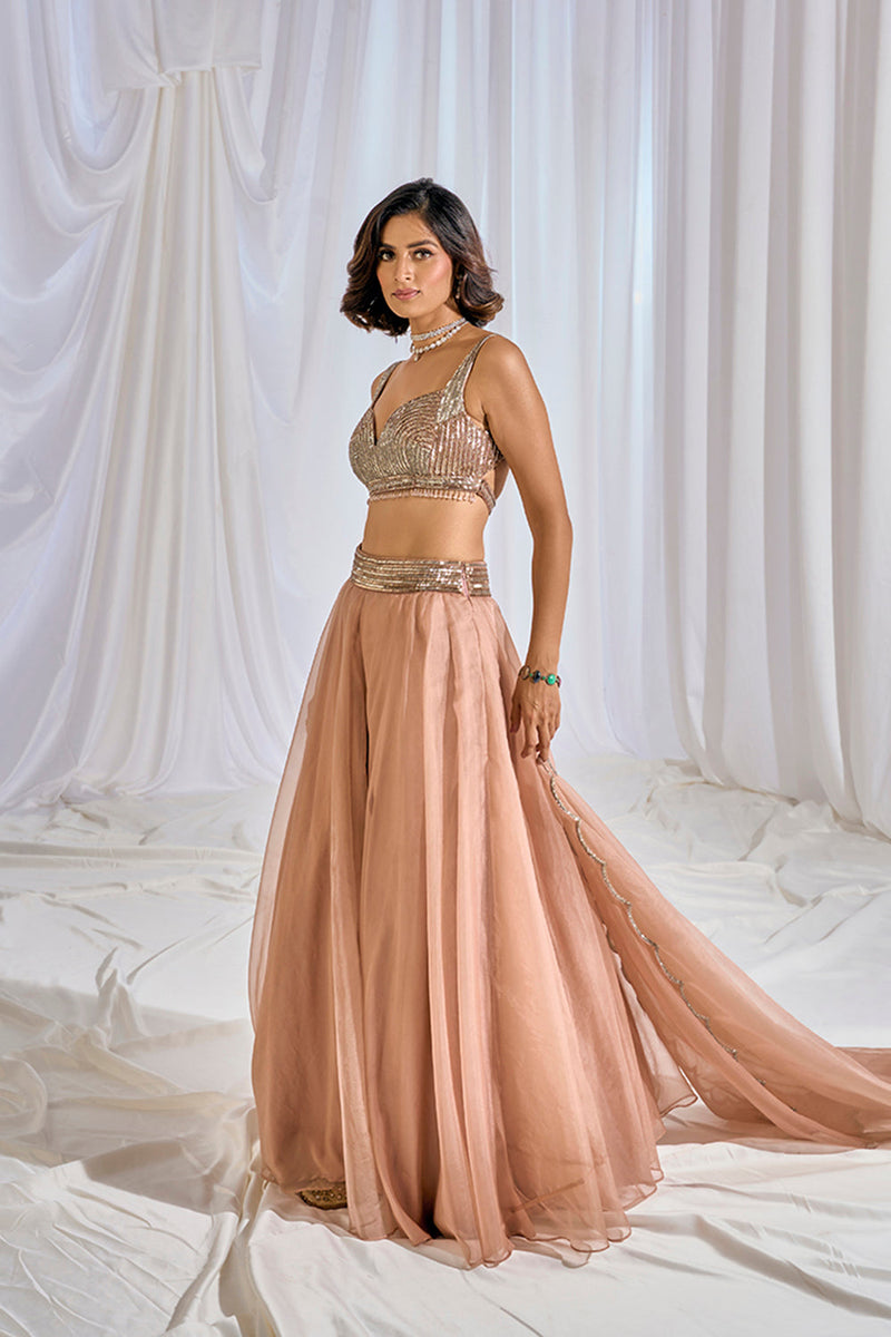 Peach Lehenga