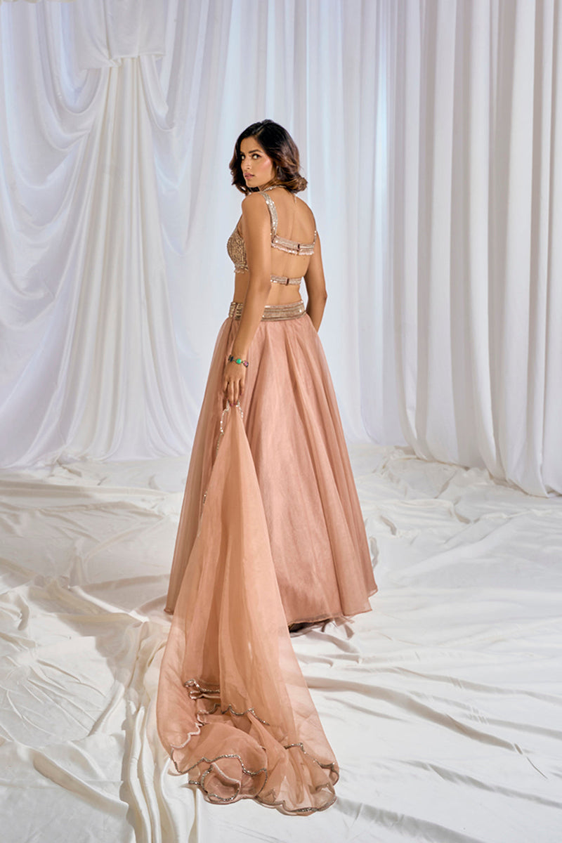 Peach Lehenga