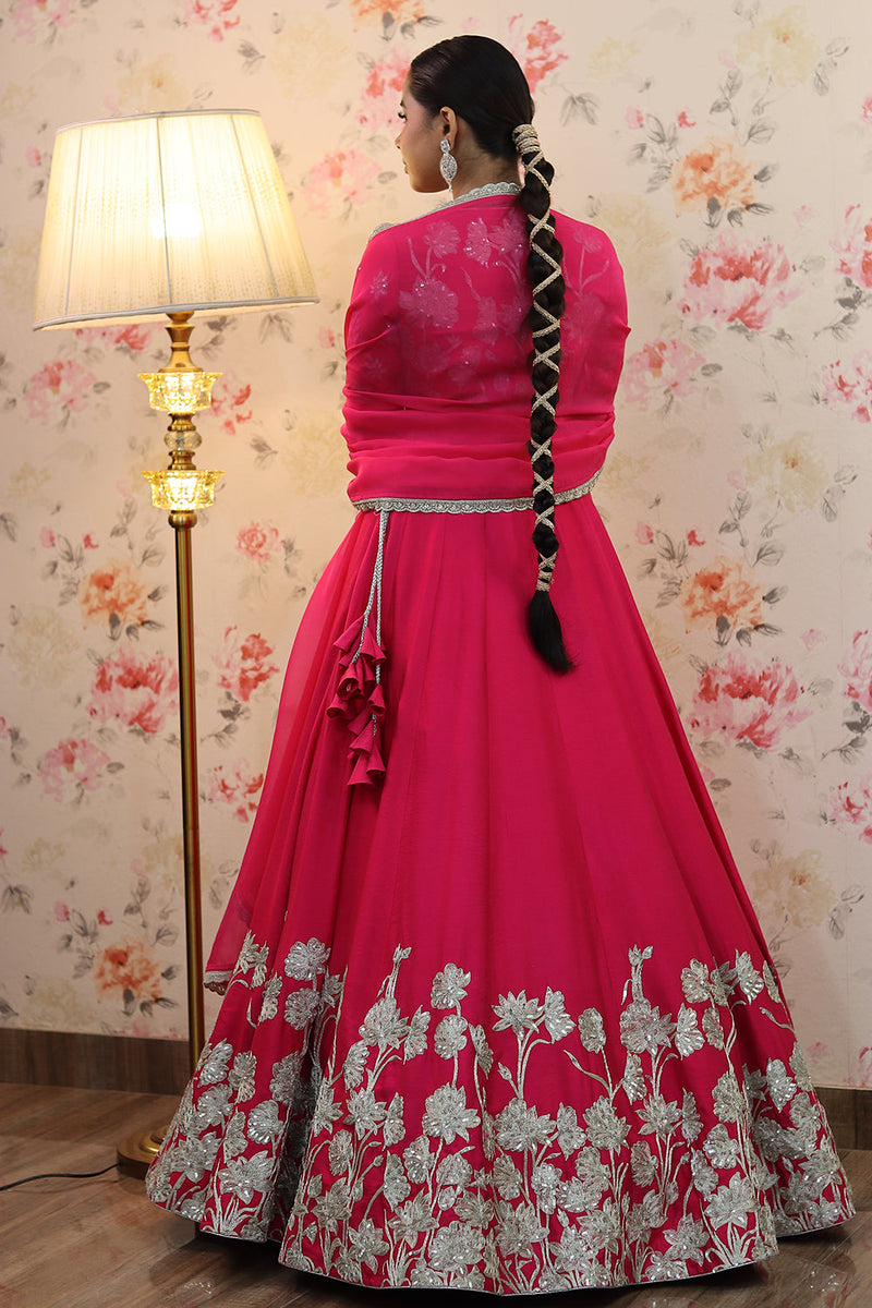 Magenta Lehenga Set