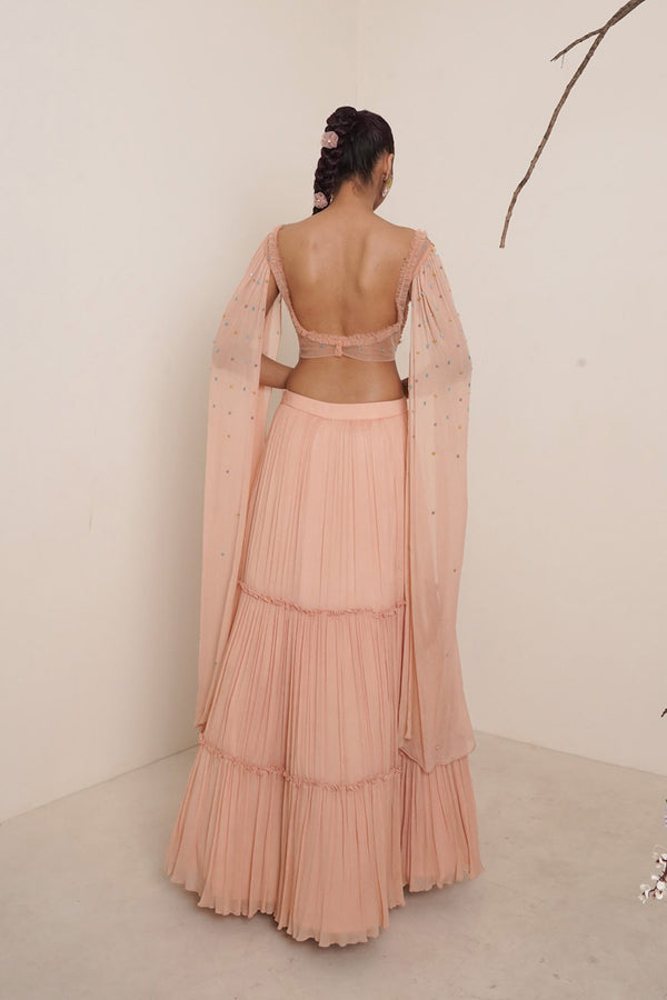 Peach Lehenga