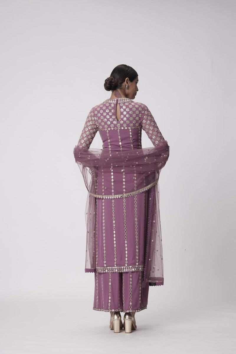 Mud  Mauve Straight Kurta Set