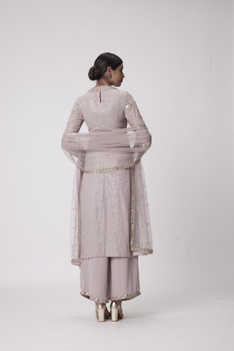 Mud  Mauve Straight Kurta Set