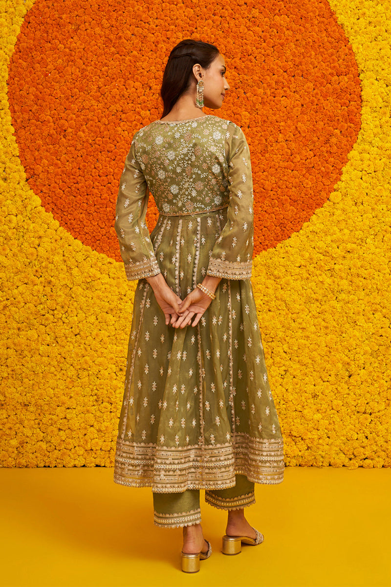 Genda Anarkali Kurta Set