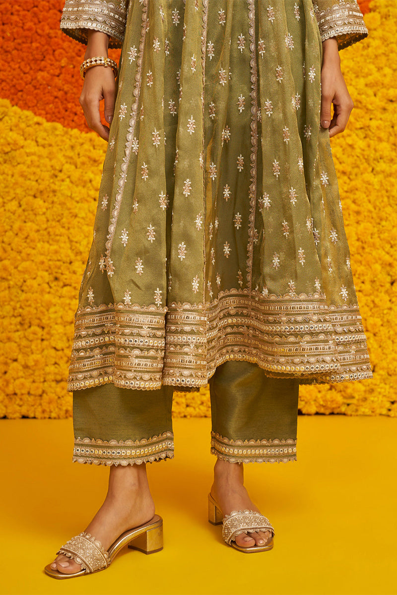 Genda Anarkali Kurta Set