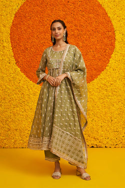 Genda Anarkali Kurta Set