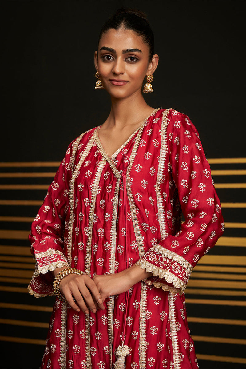 Patola Anarkali Kurta Set