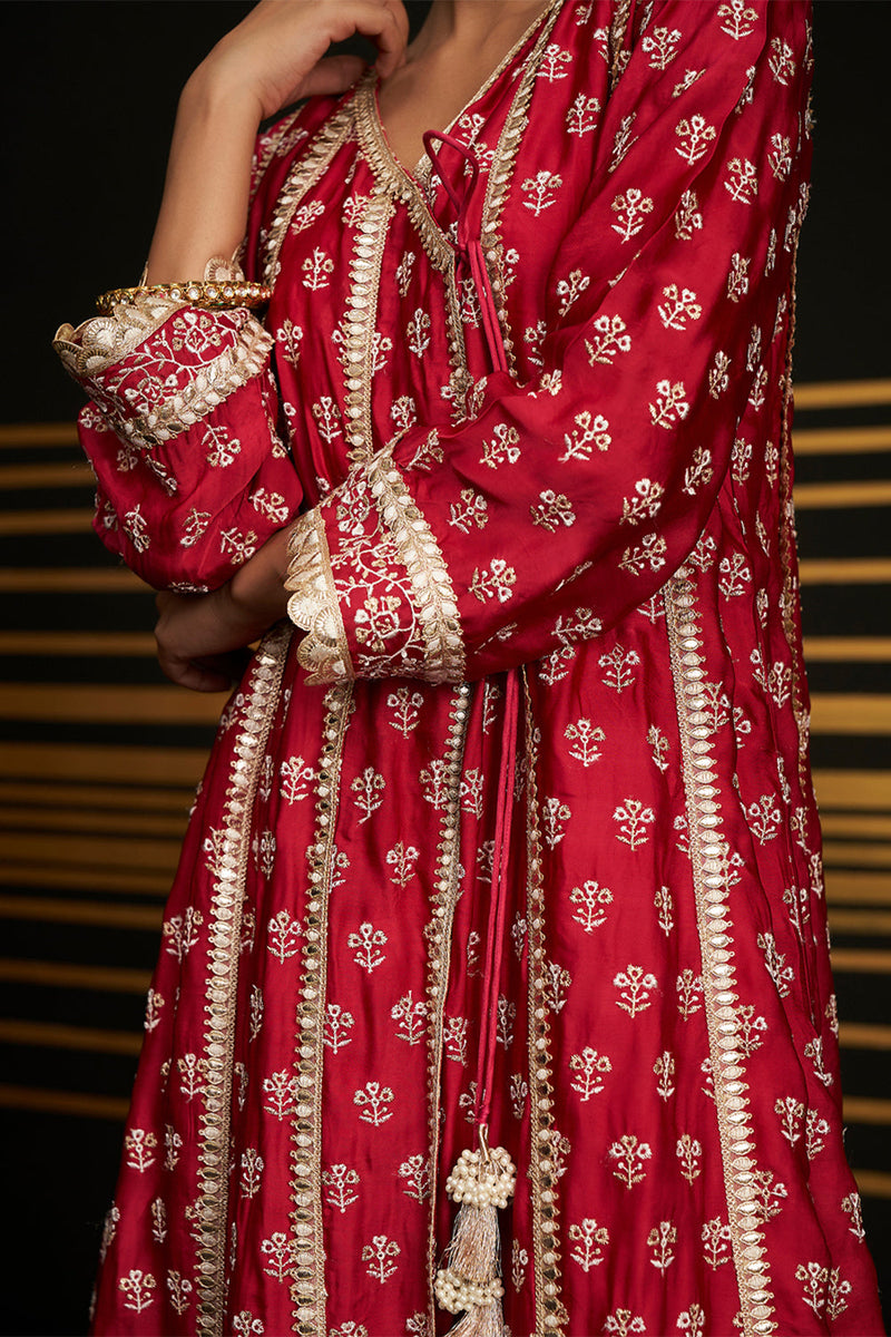 Patola Anarkali Kurta Set