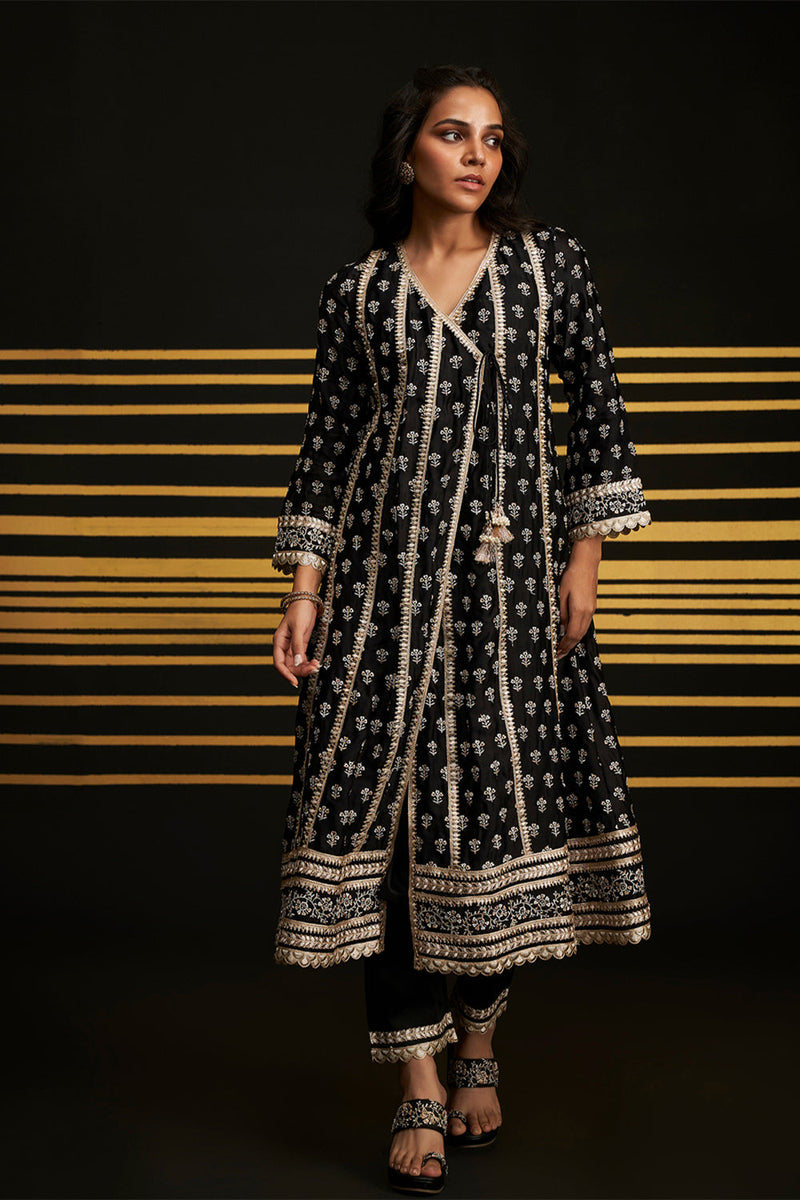 Patola Anarkali Kurta Set