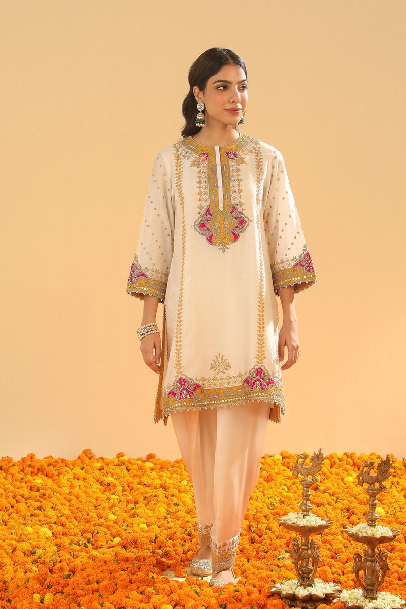 Short Kurta With Salwar And Dupatta