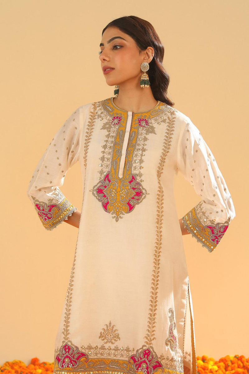 Short Kurta With Salwar And Dupatta