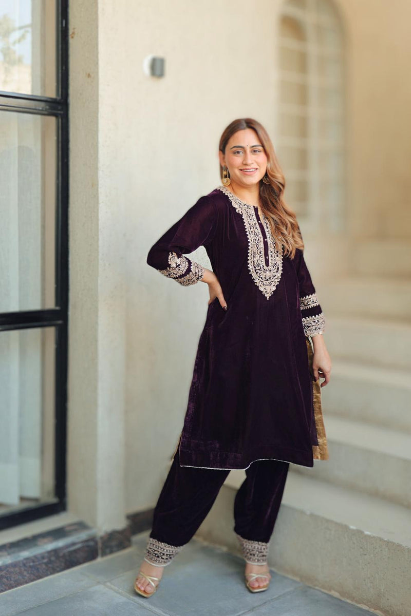 Zyra - Short Kurta With Salwar