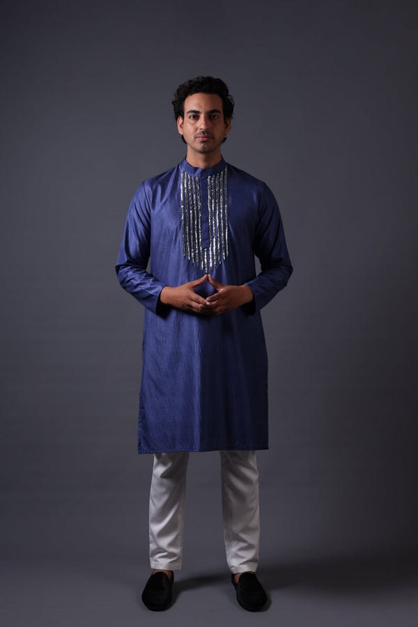 Hand Embroidered Kurta With Pant