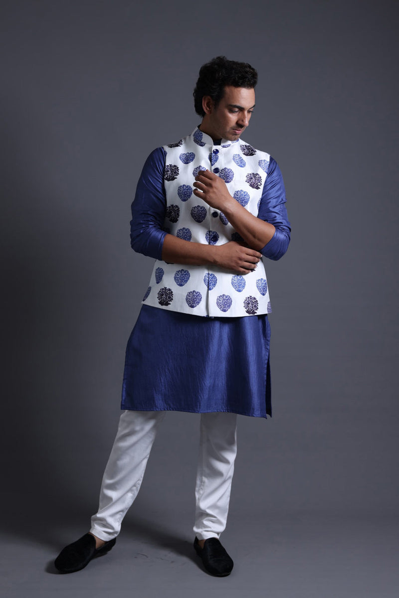 Nehru Jacket With Kurta Pyjama