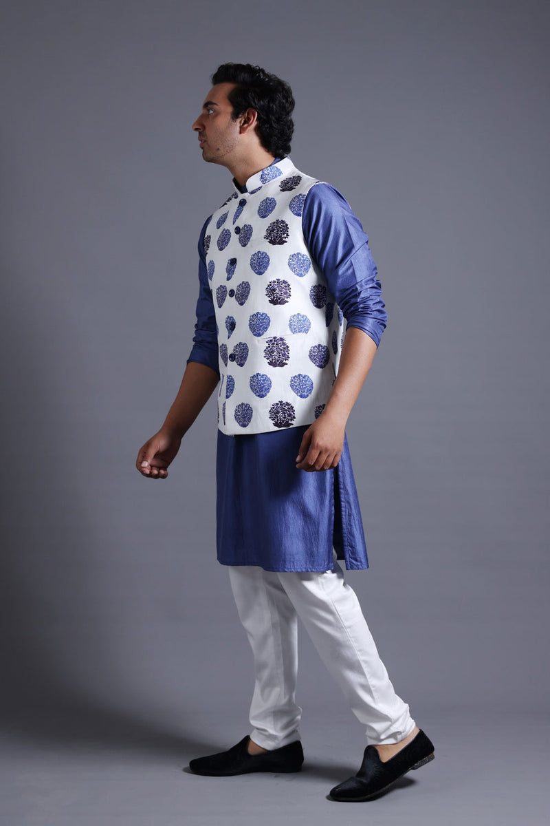 Nehru Jacket With Kurta Pyjama