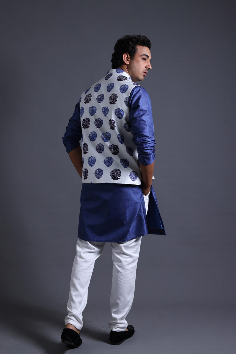 Nehru Jacket With Kurta Pyjama