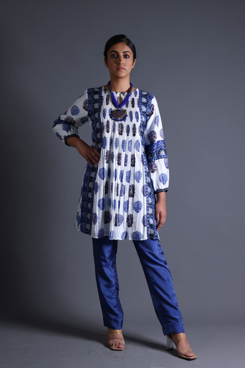 Pleated Kurti With Pant