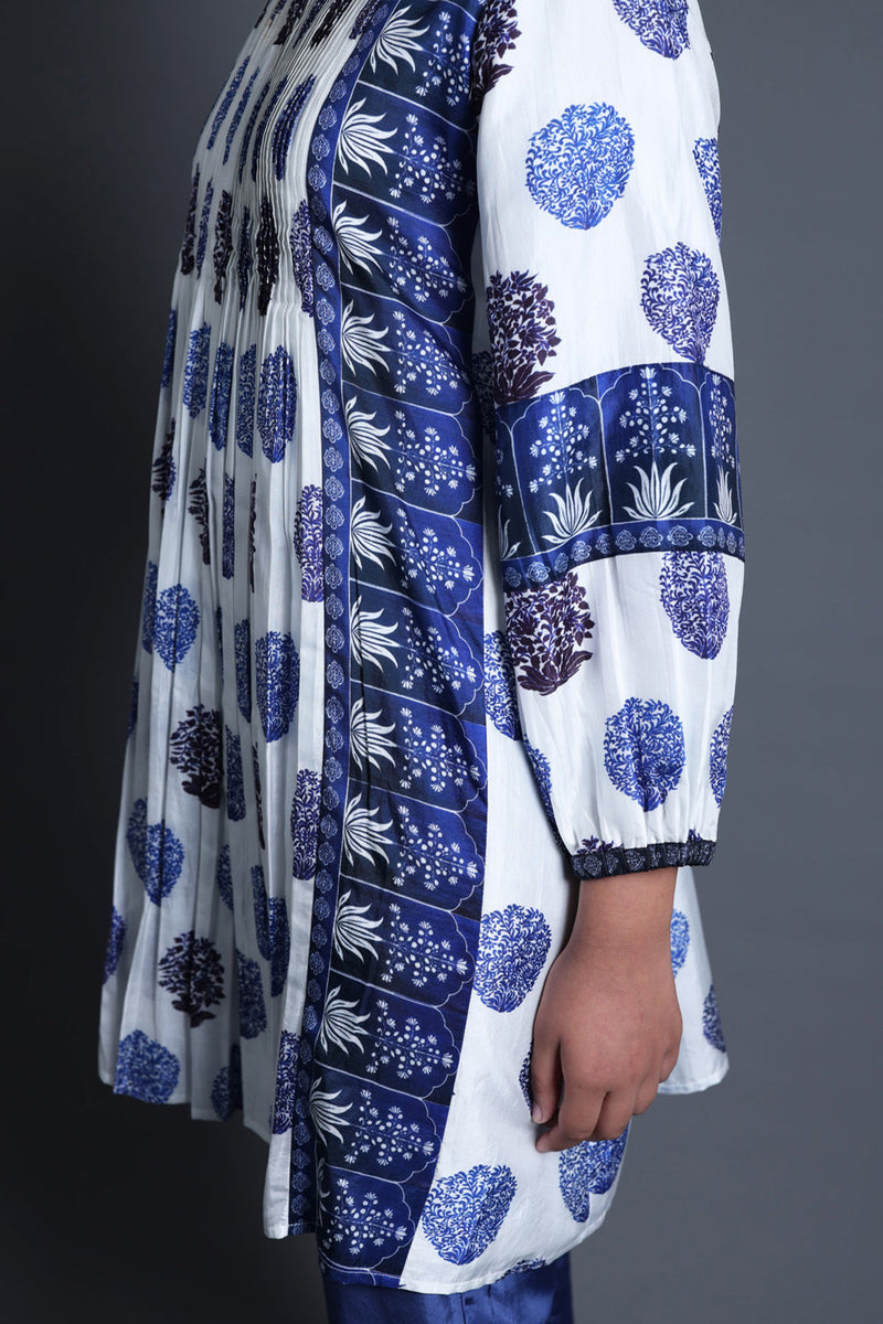 Pleated Kurti With Pant