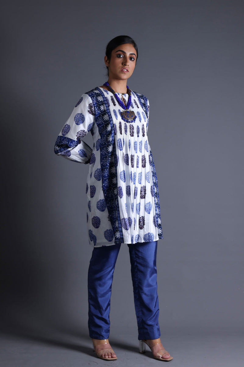 Pleated Kurti With Pant