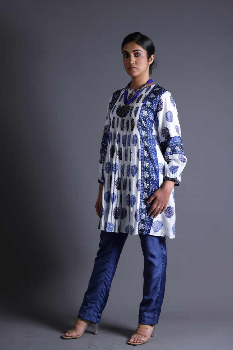 Pleated Kurti With Pant