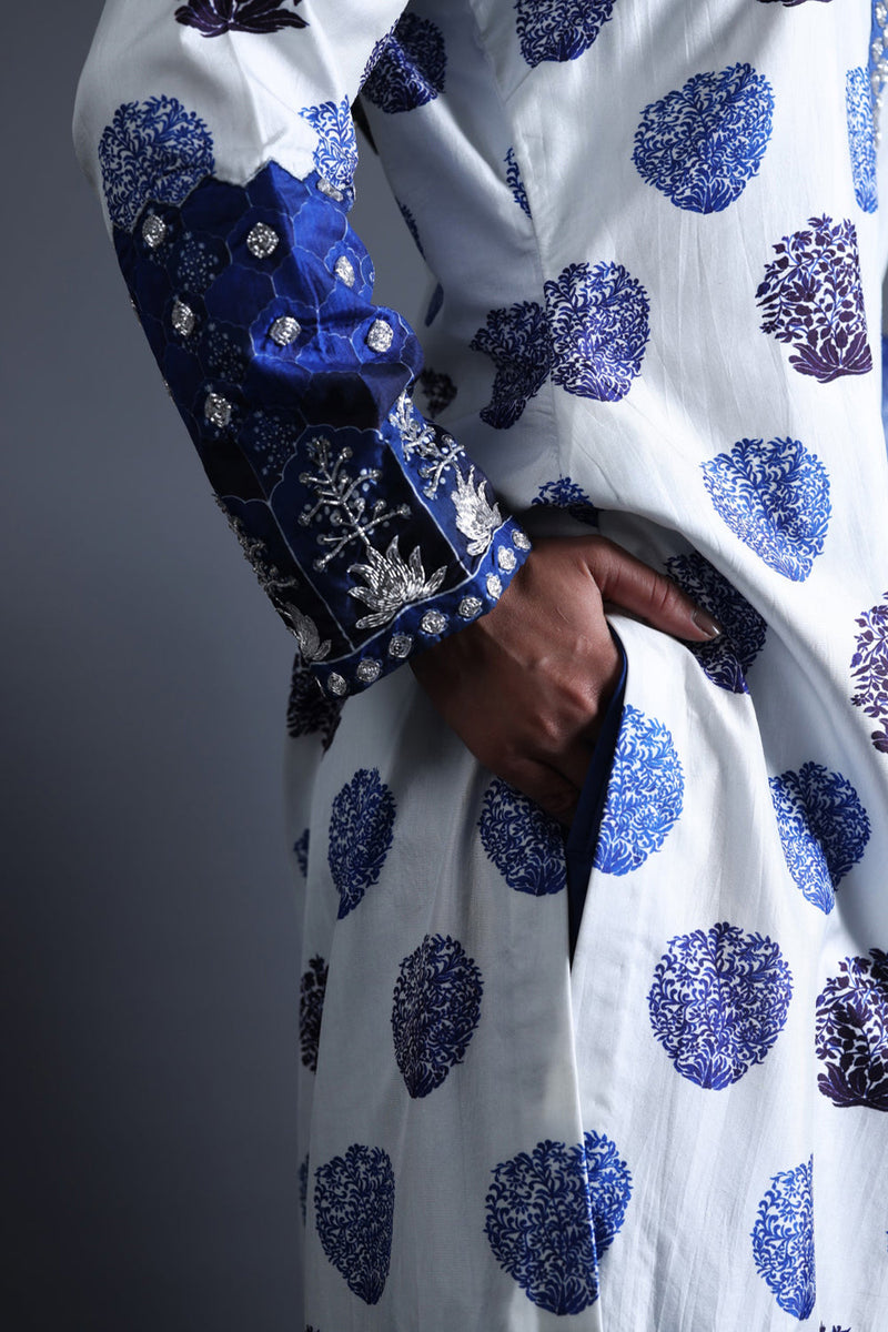 Hand Embroidered Kurta With Pant And Dupatta