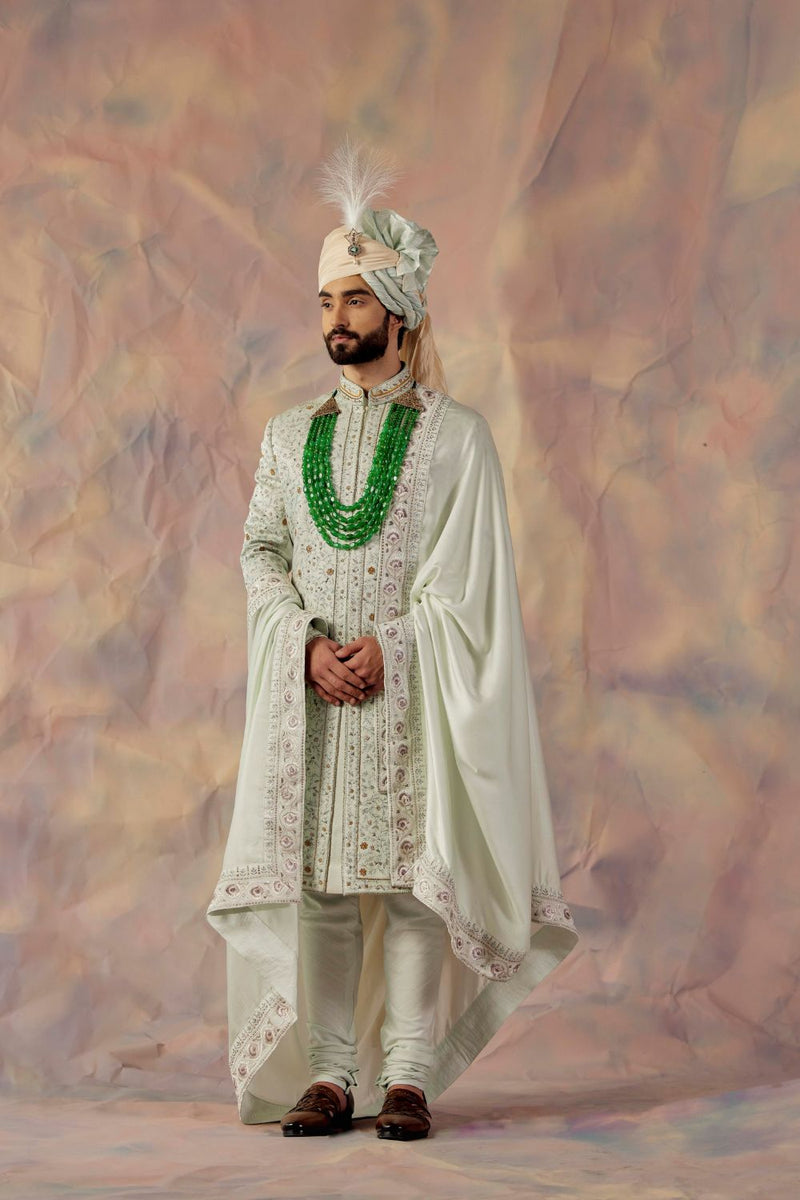 The Blue Momentum Sherwani Set