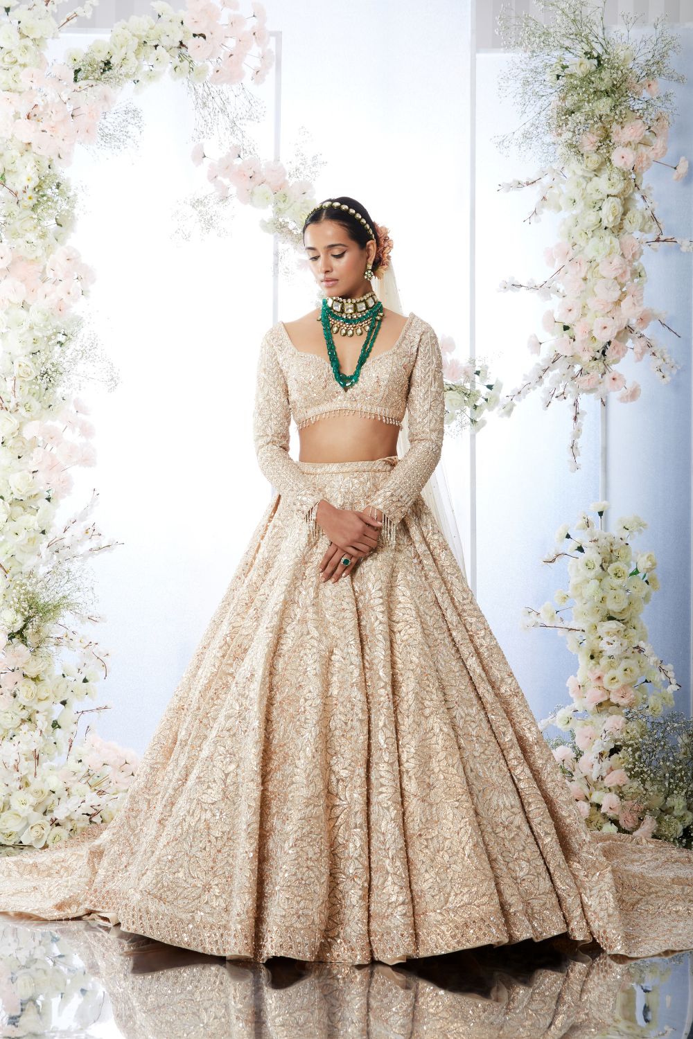 Shop White Lehenga for Women Online from India's Luxury Designers 2024