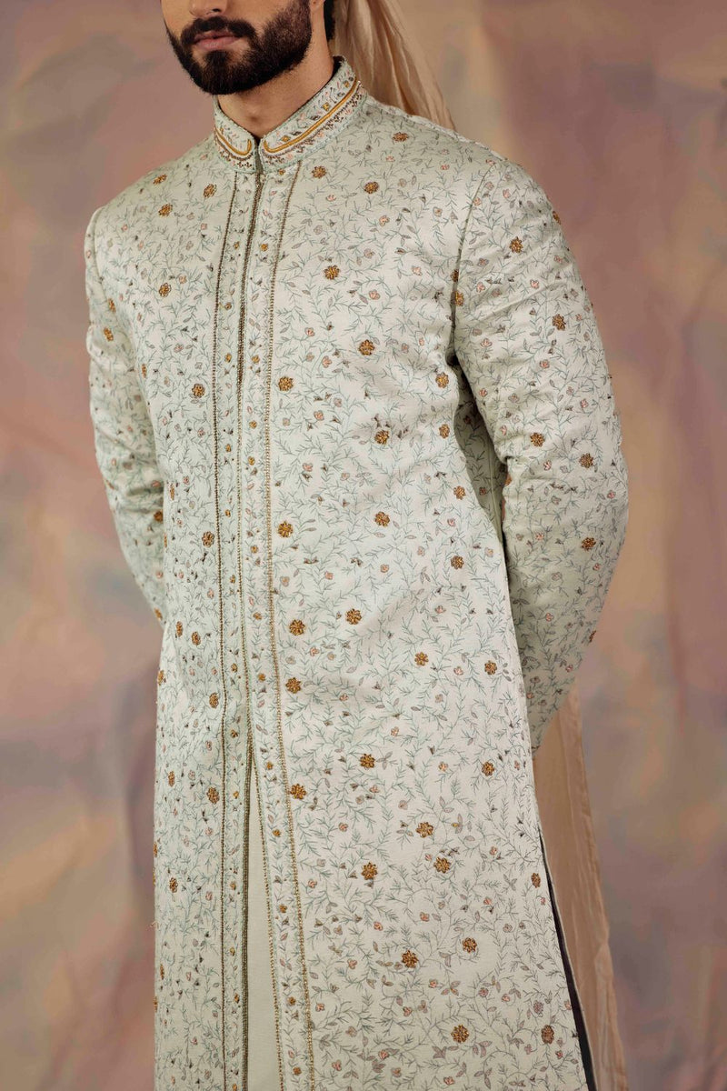 The Blue Momentum Sherwani Set