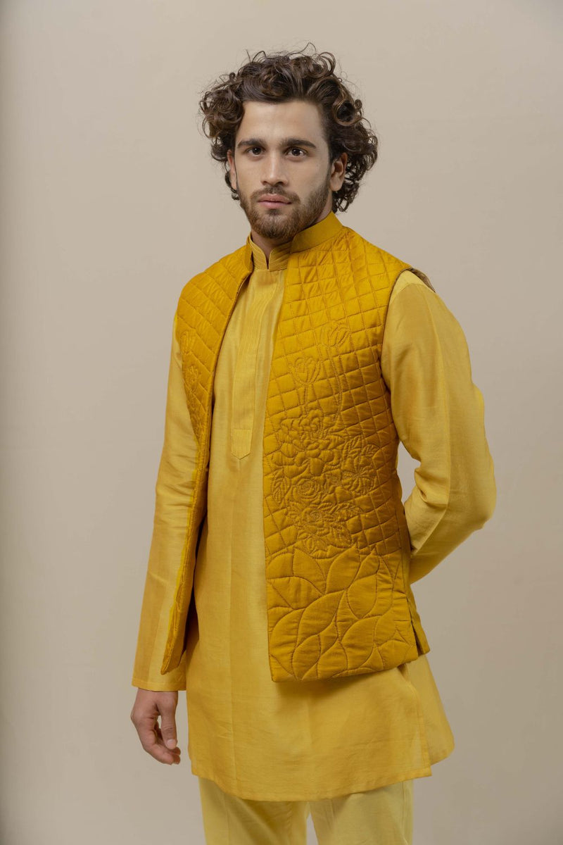 Half hot sale jacket kurta