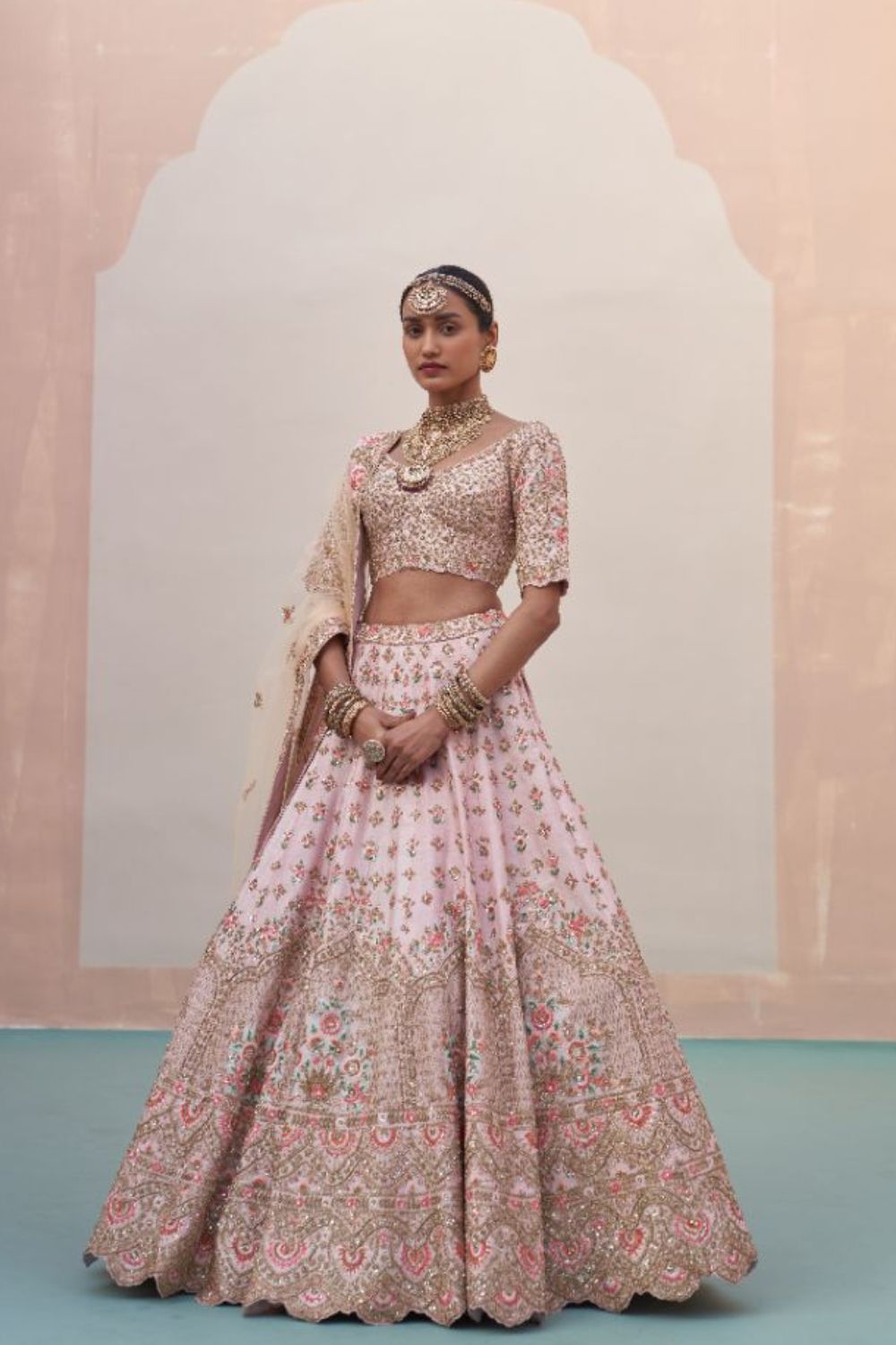 Buy Nura Lehenga - Blush Online from Anita Dongre